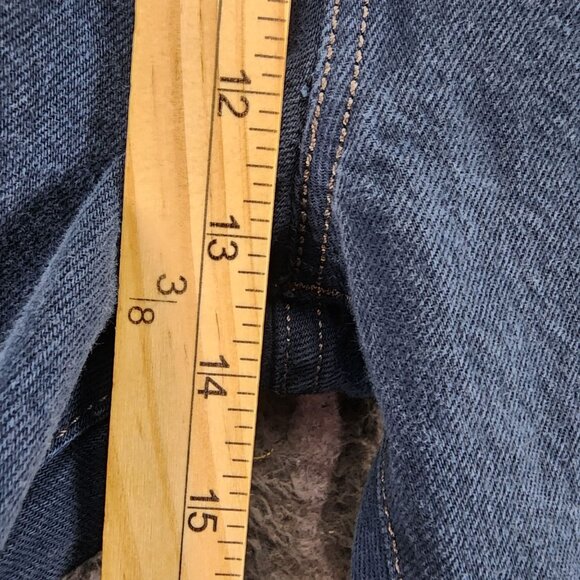 Levis Jeans Mens 44x30 501 Blue Cotton Hi Rise Button Fly Classic Straight *GUC* - Picture 6 of 14